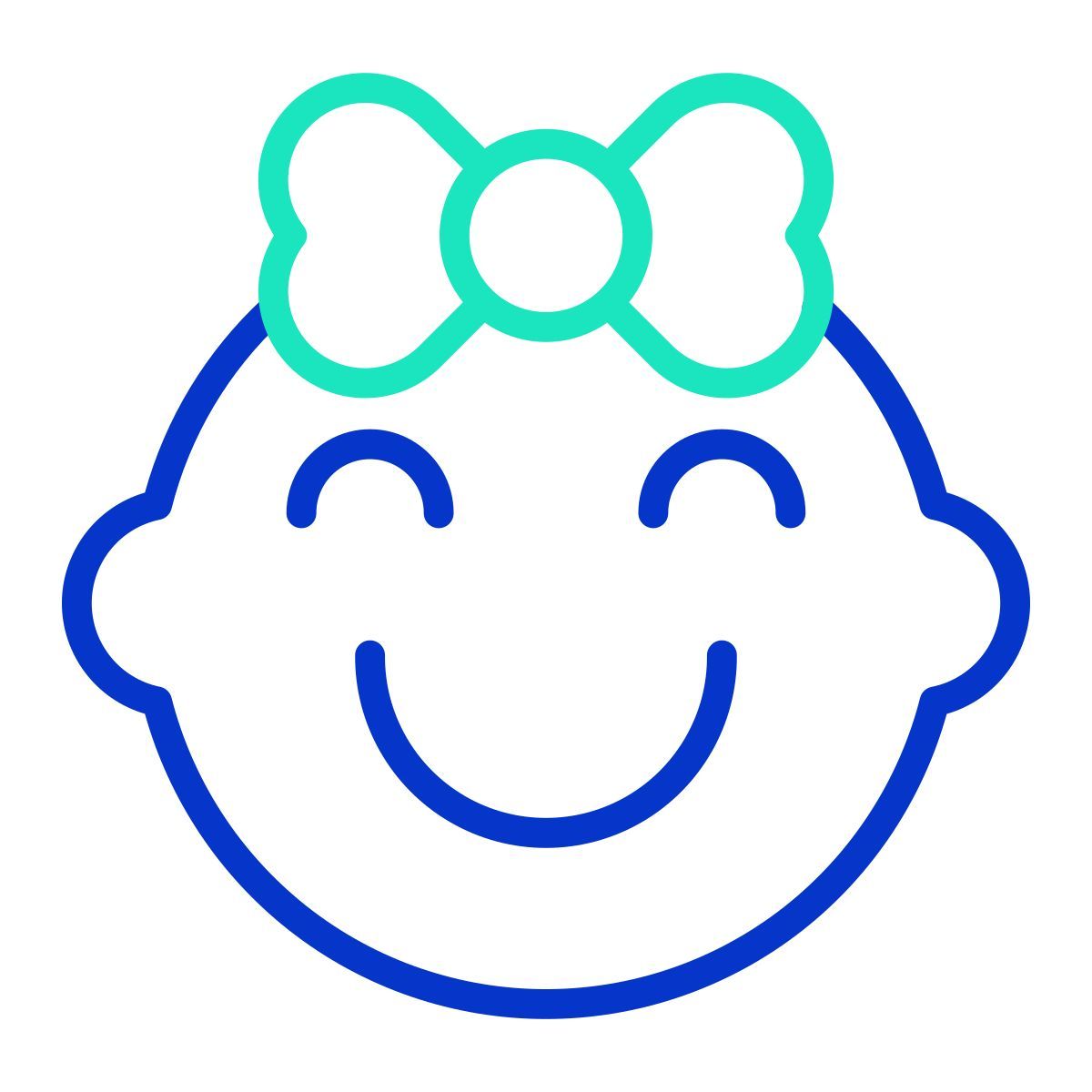 baby girl icon