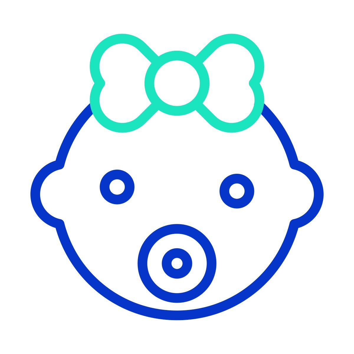baby girl icon