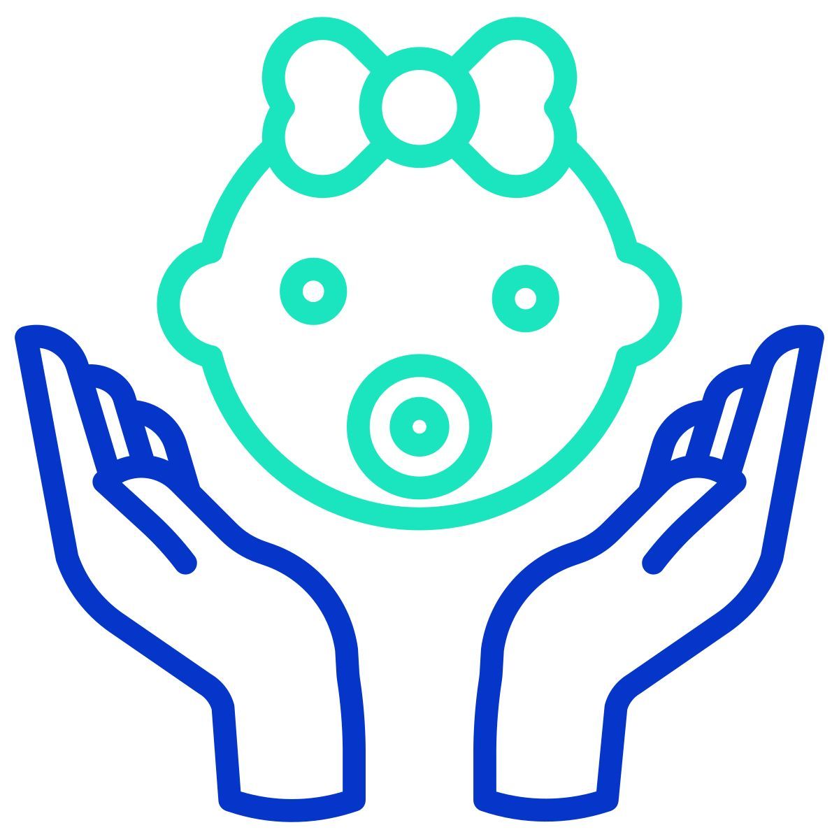 baby girl icon
