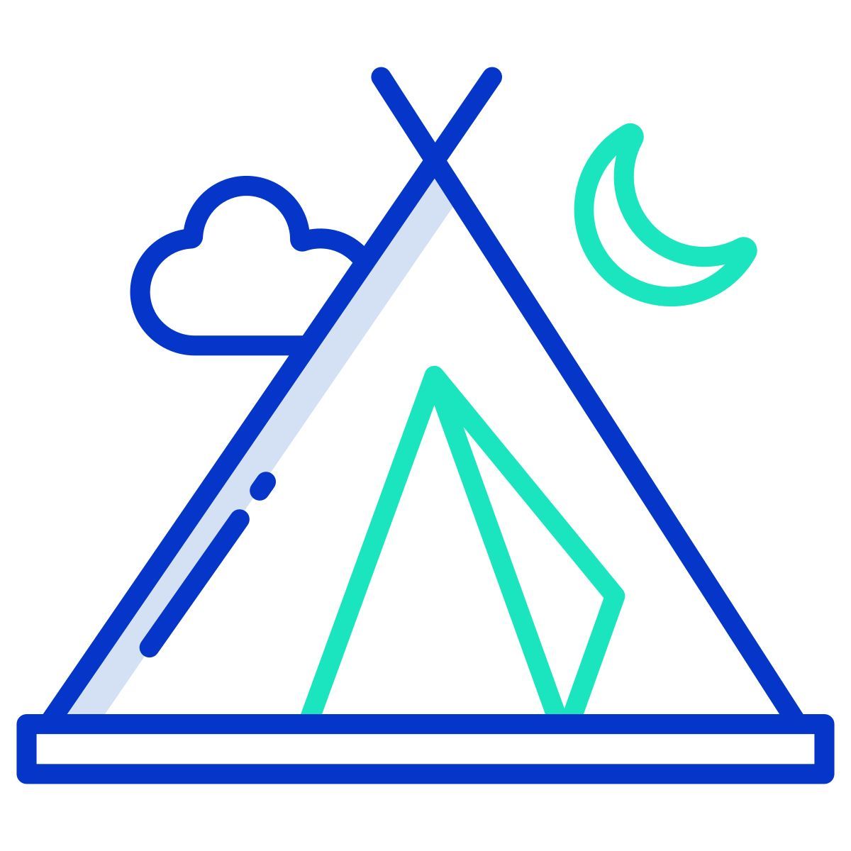 camping tent icon