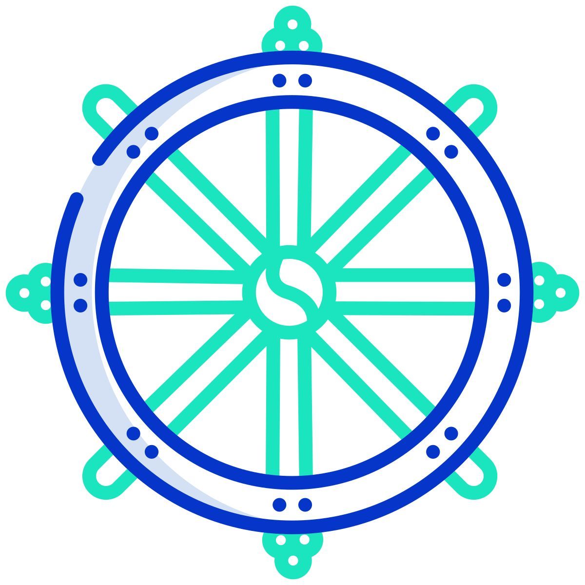 rueda del dharma icon