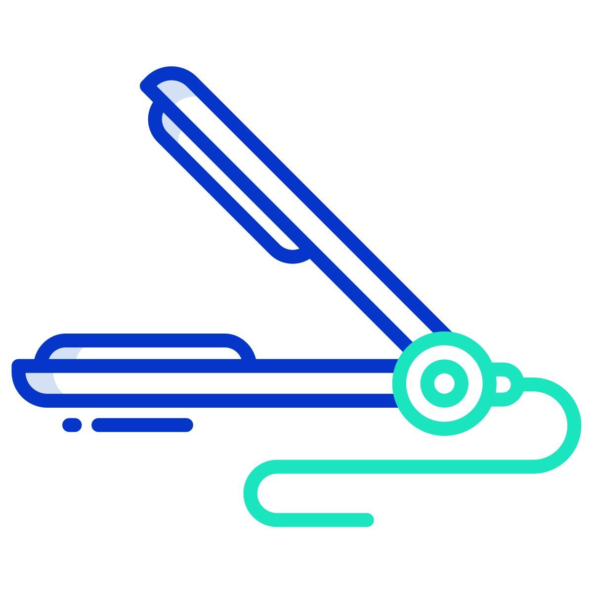 hair iron icon