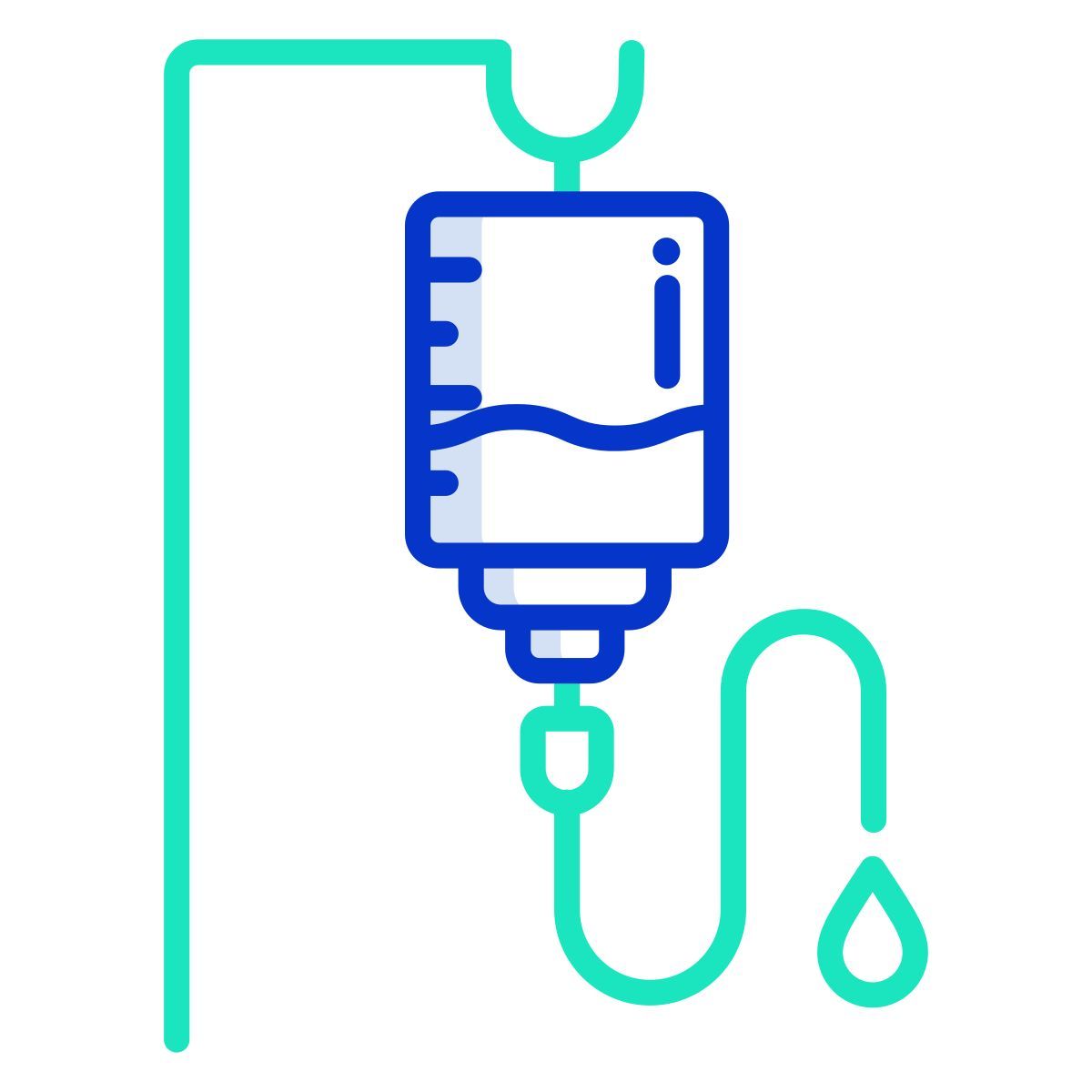 intravenous saline drip icon