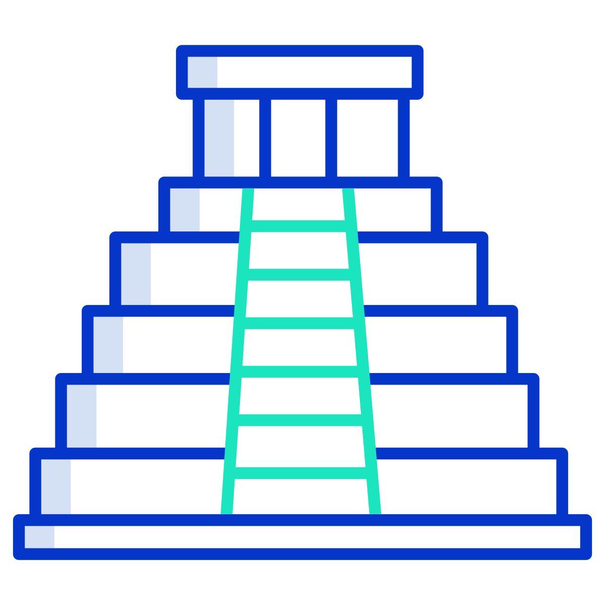 maya pyramid icon