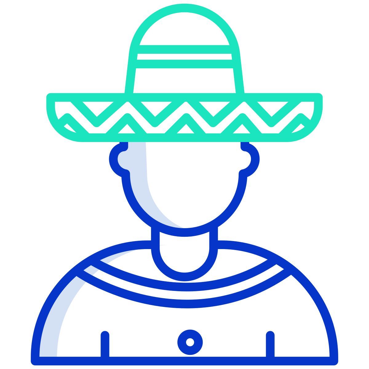 mexican man icon