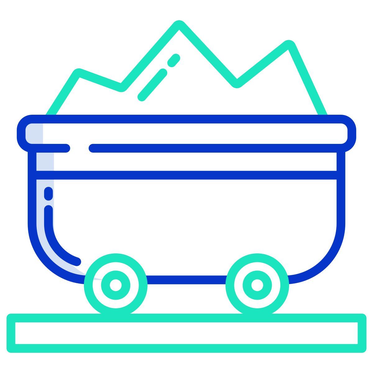 mining cart icon