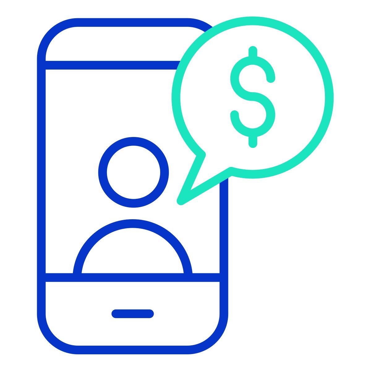 二つのスマートフォン icon