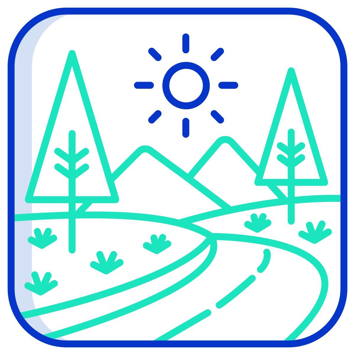 mountain road icon