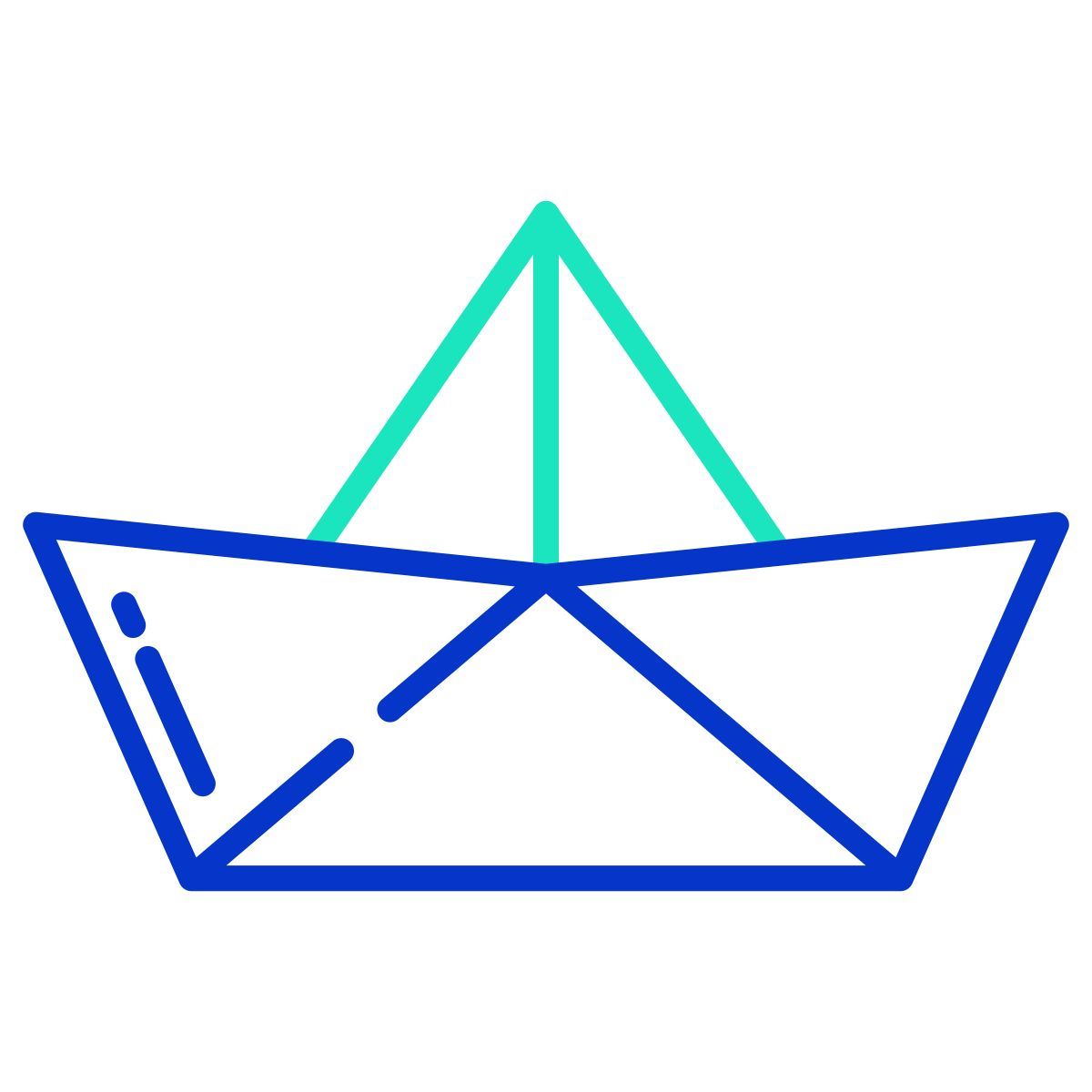 paper boat icon