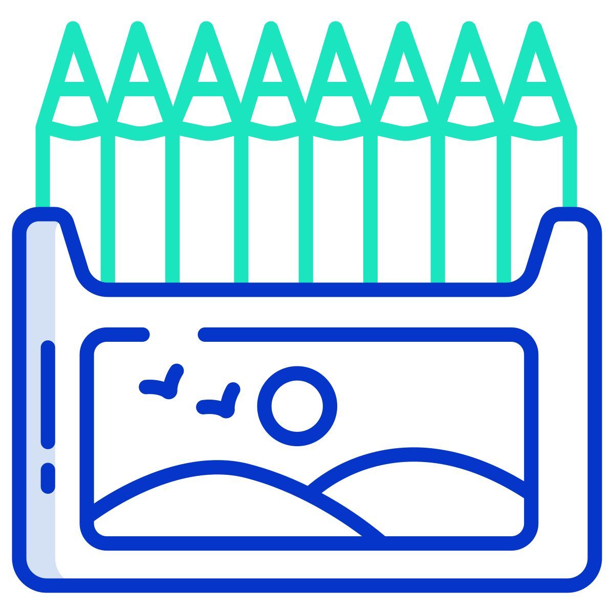 pencil color icon