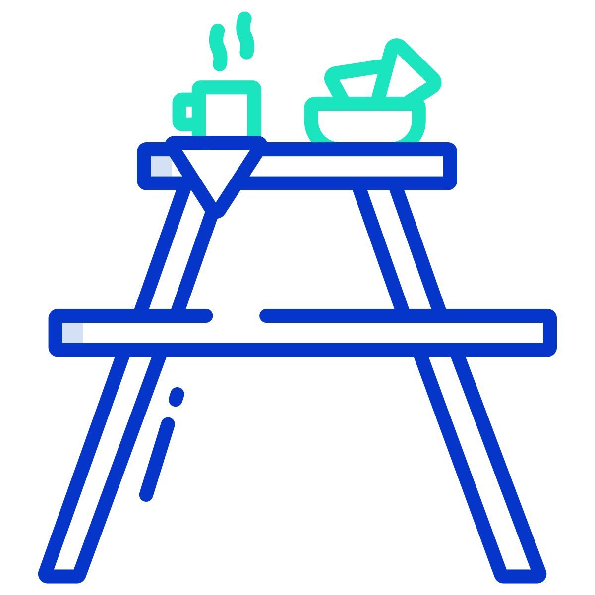 picnic table icon