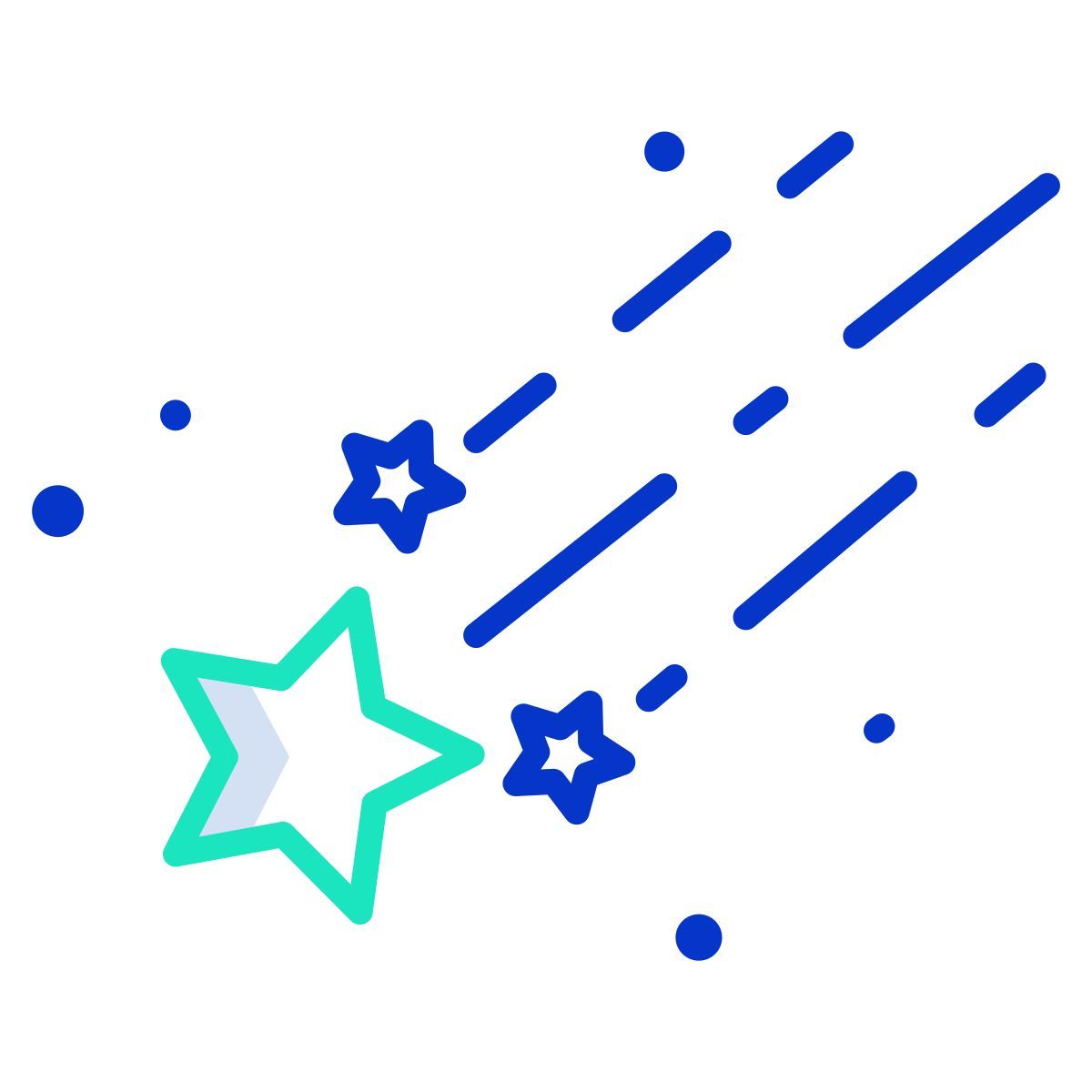 shooting stars icon