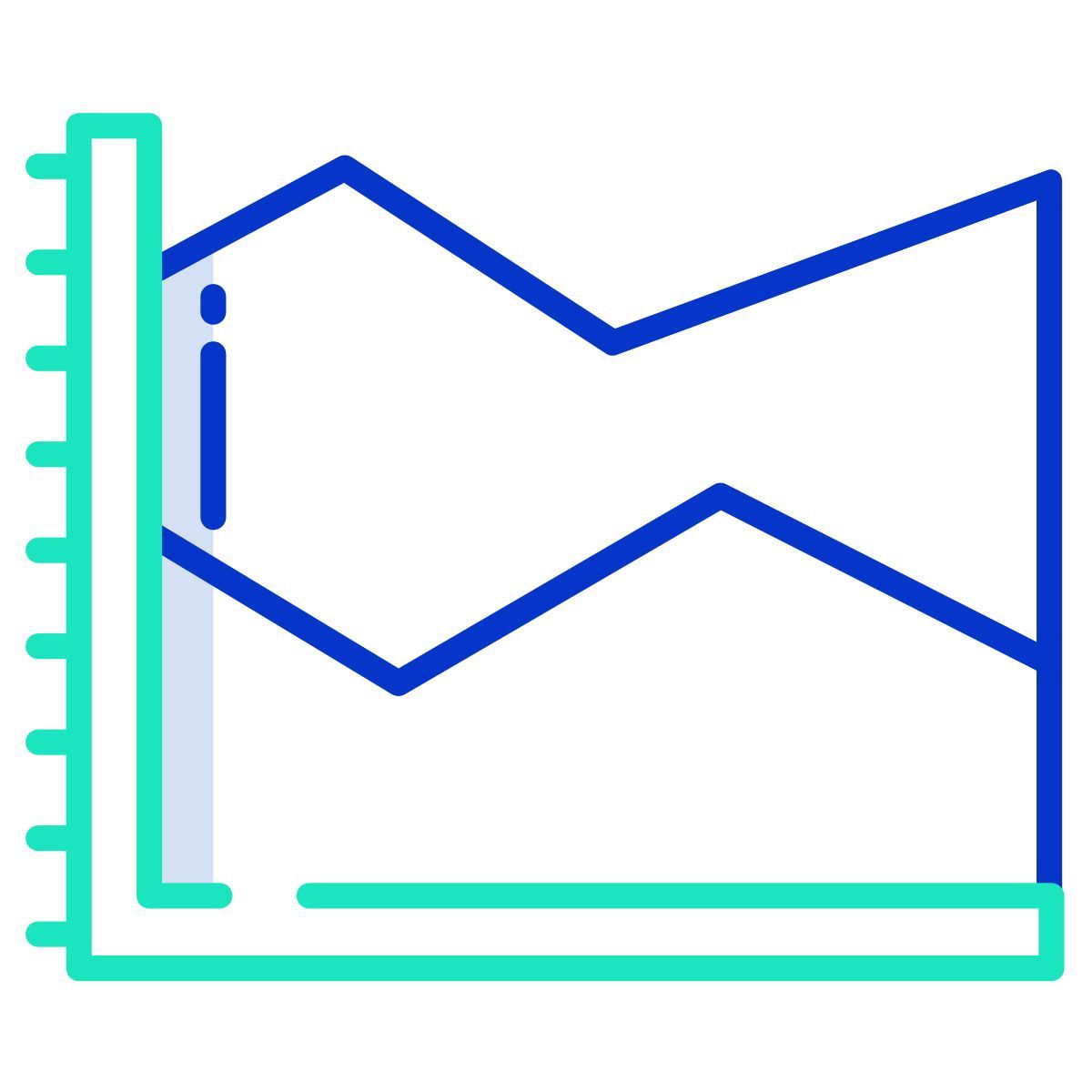 spline chart icon