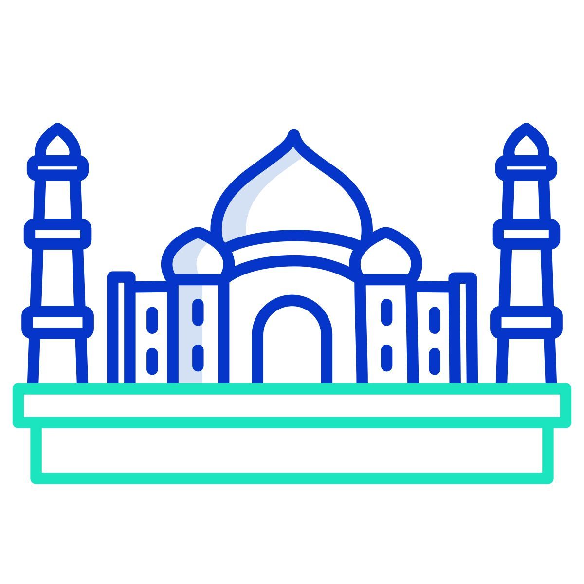 taj mahal icon