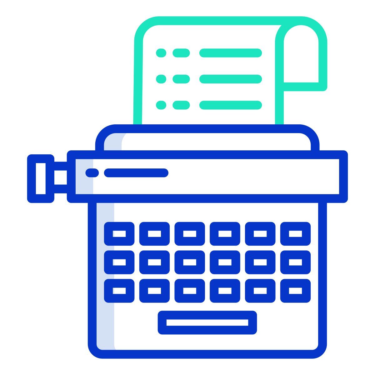 typewriter icon