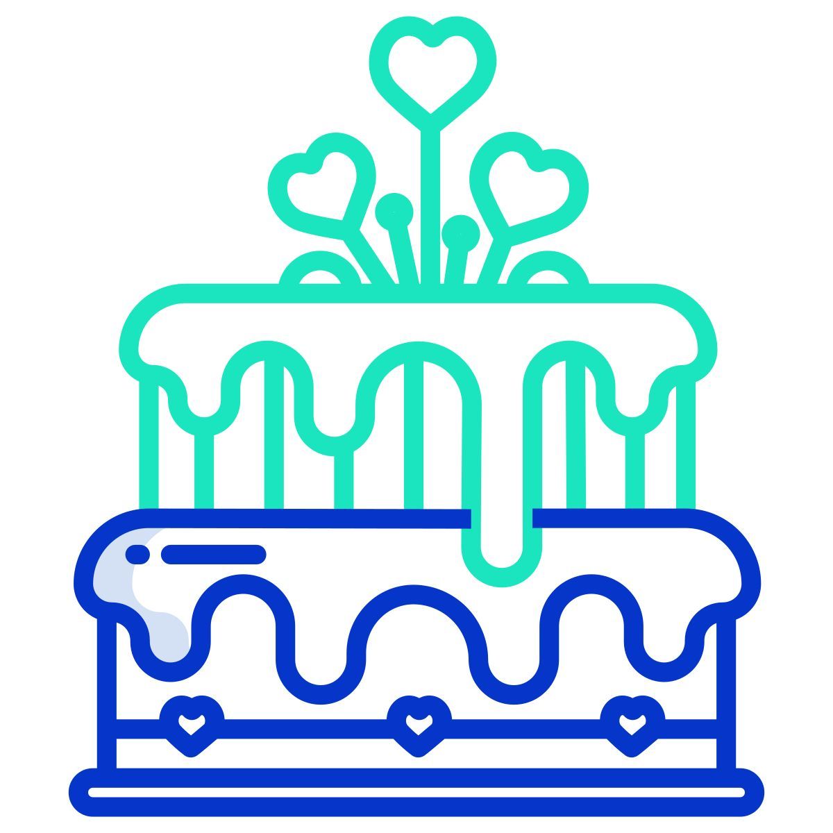 wedding cake icon