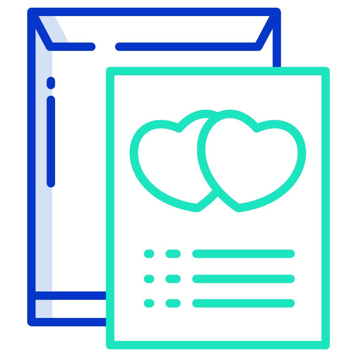 wedding card icon