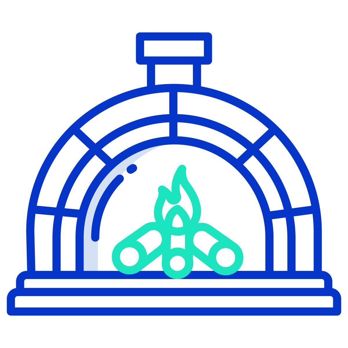 wood fired oven icon