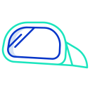 external Side-Mirror-car-parts-icongeek26-outline-colour-icongeek26 icon