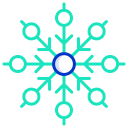 external Snowflake-snowflakes-icongeek26-outline-colour-icongeek26-25 icon