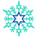 external Snowflake-snowflakes-icongeek26-outline-colour-icongeek26-27 icon