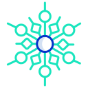 external Snowflake-snowflakes-icongeek26-outline-colour-icongeek26-29 icon