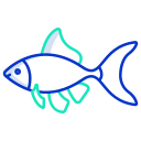 external Tetra-goldfish-fishes-icongeek26-outline-colour-icongeek26 icon