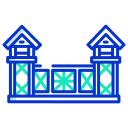 external Watch-Tower-Wall-medieval-architecture-icongeek26-outline-colour-icongeek26 icon