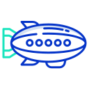 external blimp-transportation-icongeek26-outline-colour-icongeek26 icon