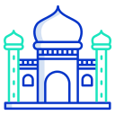 external blue-mosque-landmarks-icongeek26-outline-colour-icongeek26 icon