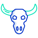 external bull-skull-desert-icongeek26-outline-colour-icongeek26 icon