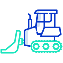 external bulldozer-vehicles-icongeek26-outline-colour-icongeek26 icon