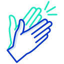 external clapping-virus-icongeek26-outline-colour-icongeek26 icon
