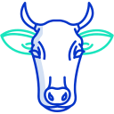 external cow-animal-faces-icongeek26-outline-colour-icongeek26 icon