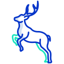 external deer-animal-body-icongeek26-outline-colour-icongeek26 icon