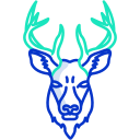external deer-animal-faces-icongeek26-outline-colour-icongeek26 icon