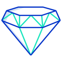 external diamond-diamonds-icongeek26-outline-colour-icongeek26-2 icon