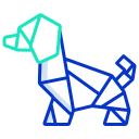external dog-origami-icongeek26-outline-colour-icongeek26 icon