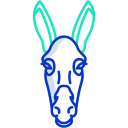 external donkey-animal-faces-icongeek26-outline-colour-icongeek26 icon