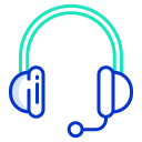 external headset-communication-icongeek26-outline-colour-icongeek26 icon