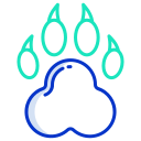 external paw-hunting-icongeek26-outline-colour-icongeek26 icon