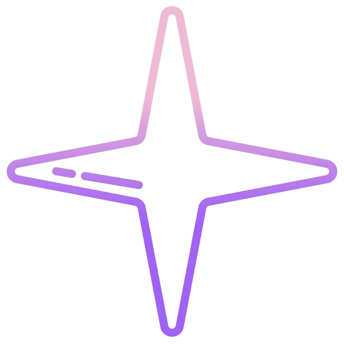 4 point star icon