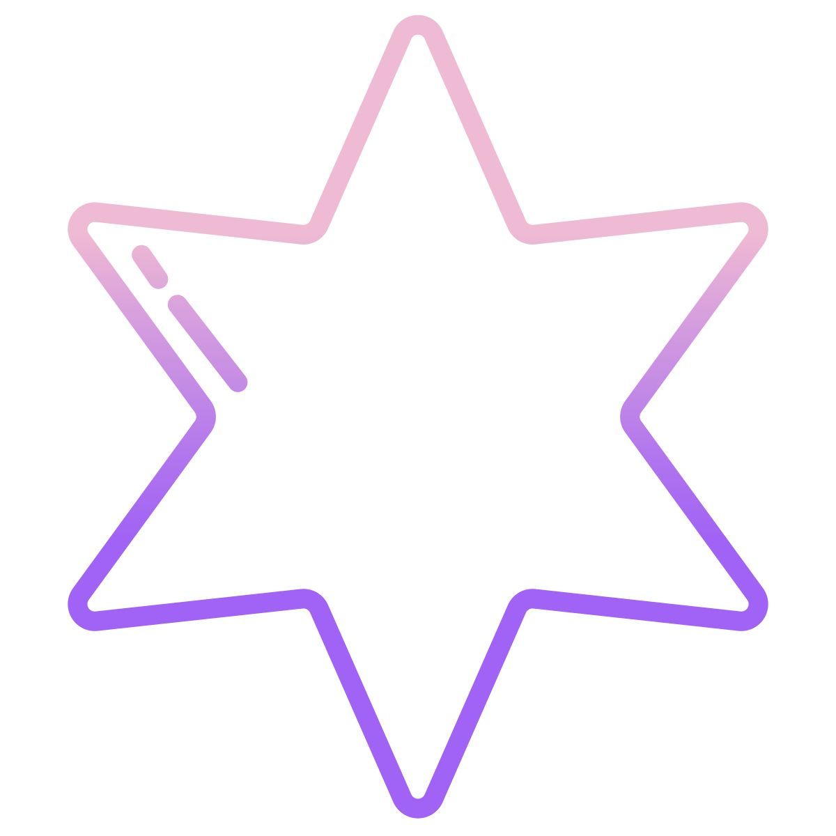 6 point star icon