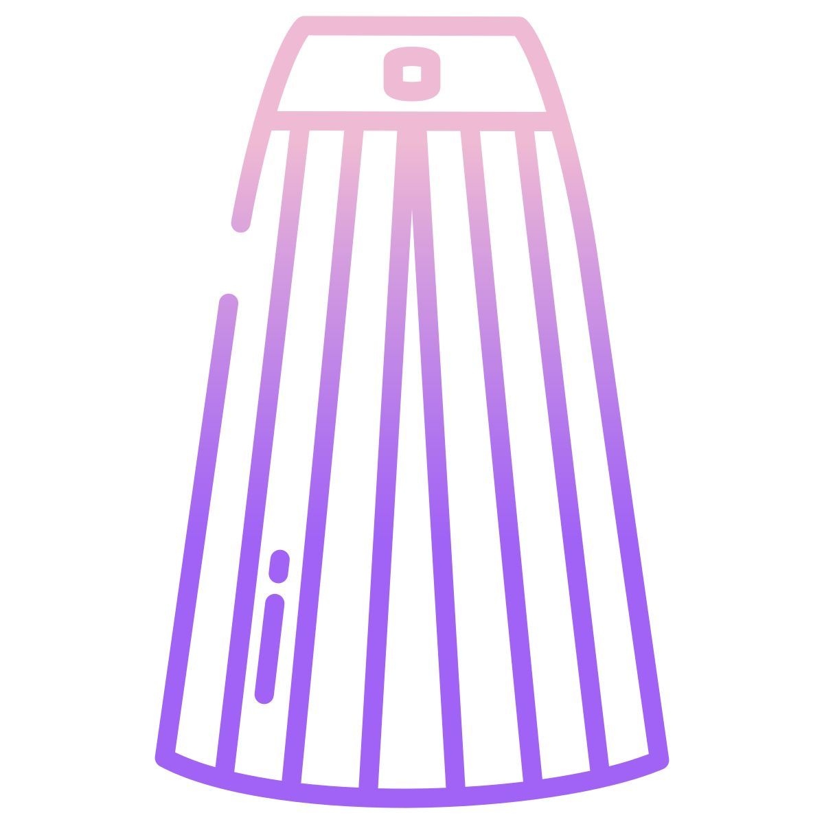 accordion skirt icon