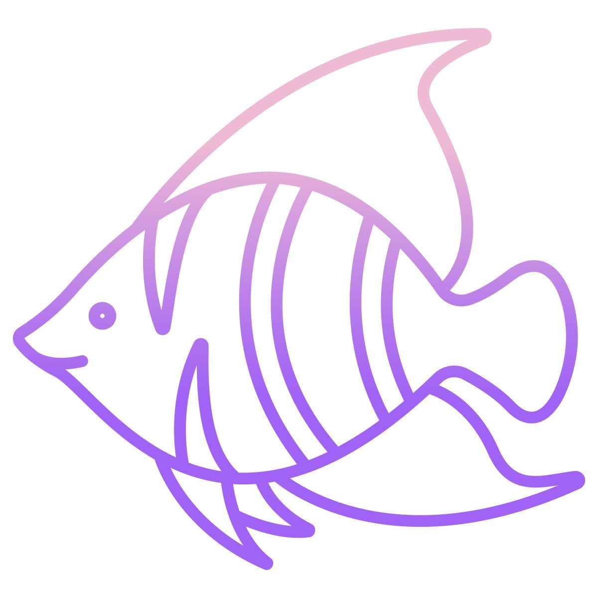 angel butterfly fish icon