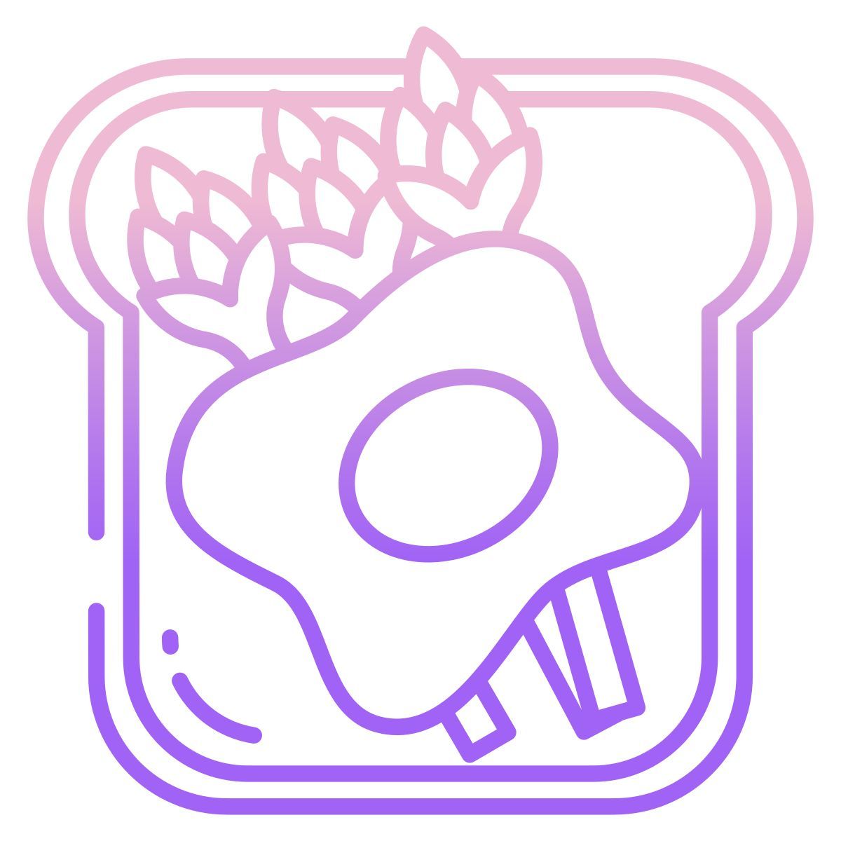 asparagus toast icon
