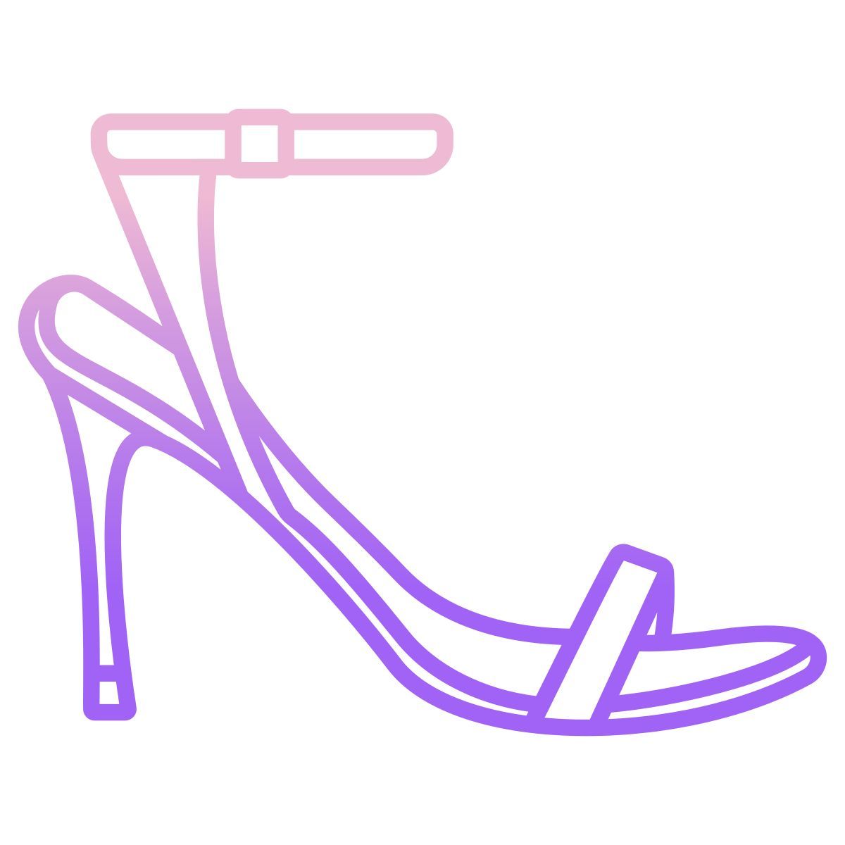 asymmetrical heel icon