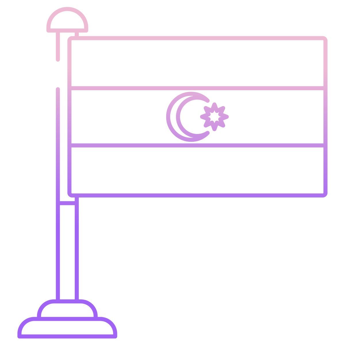 aserbaidschan flagge icon