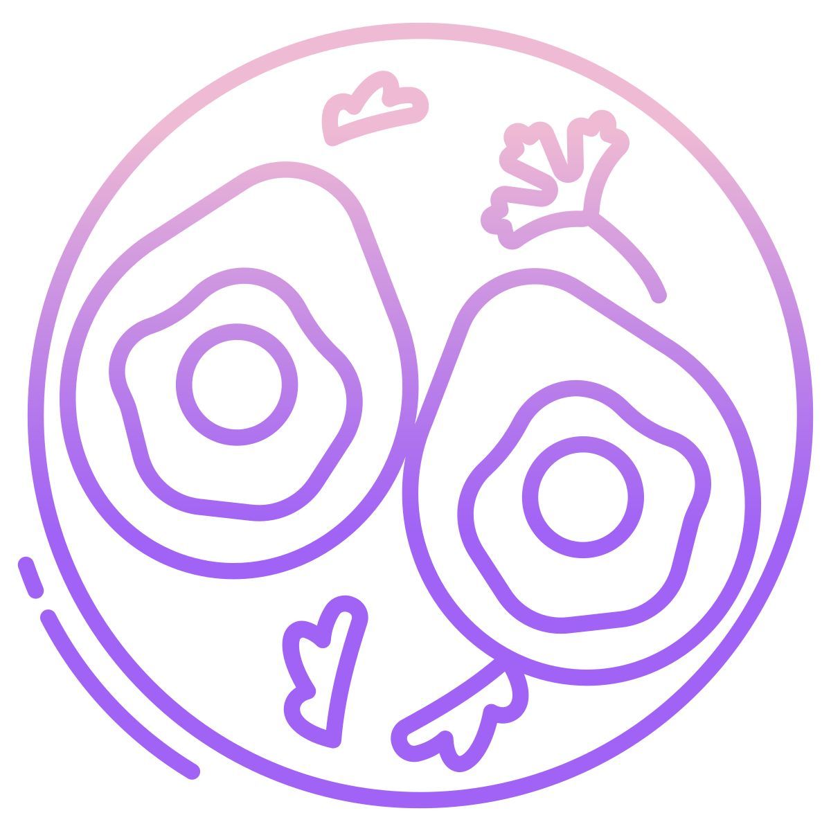 baked avocado and egg icon