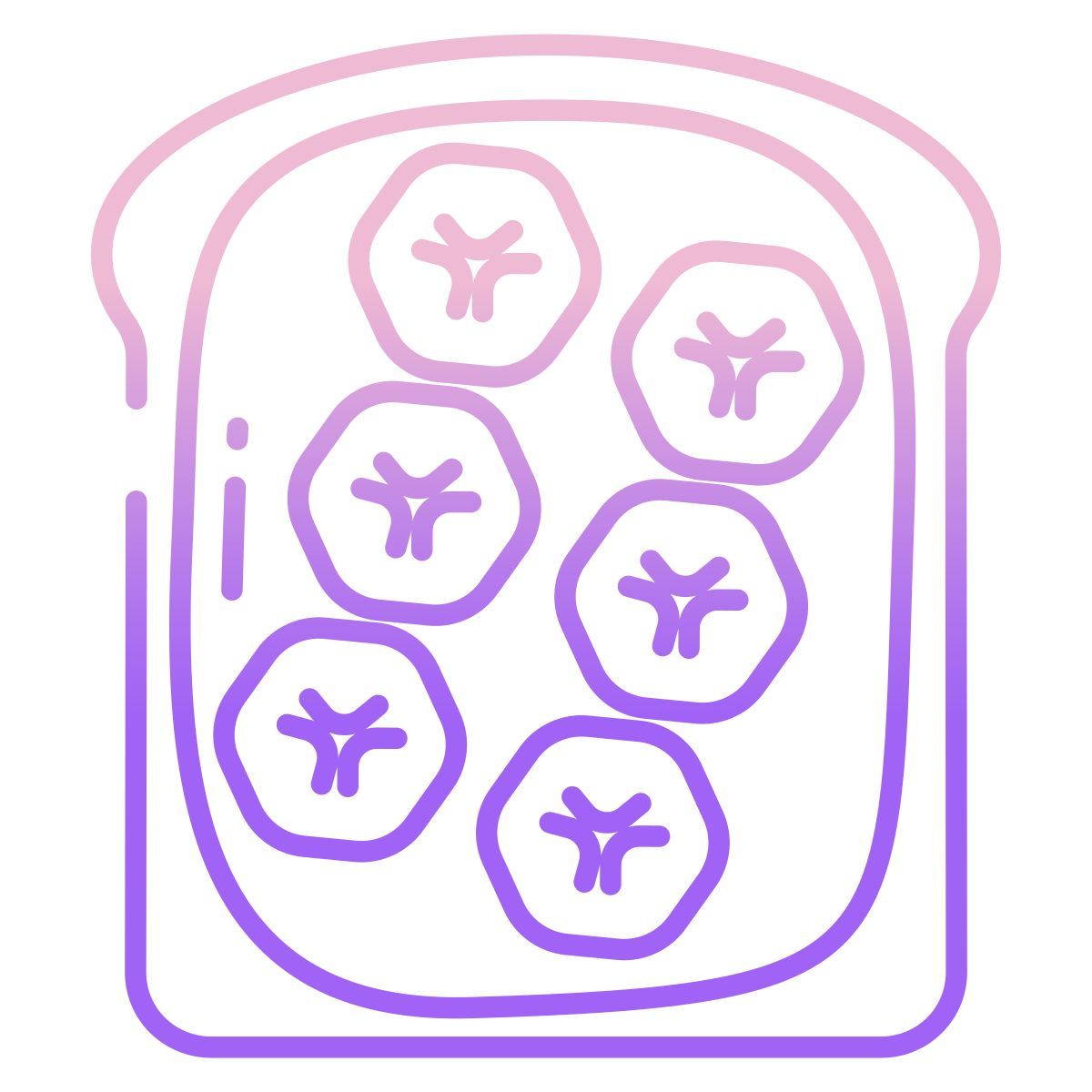 banana toast icon